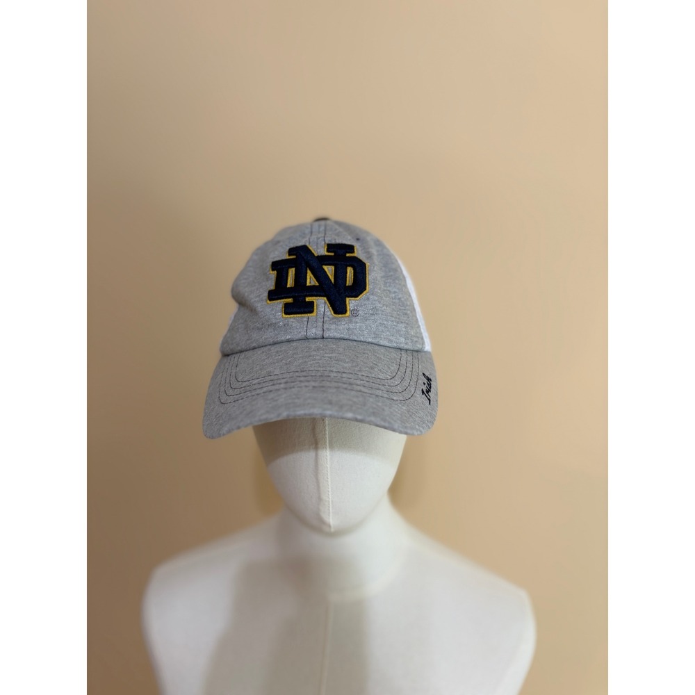 Top of the World Gray Notre Dame Mesh Trucker Hat Women OSFA Like New